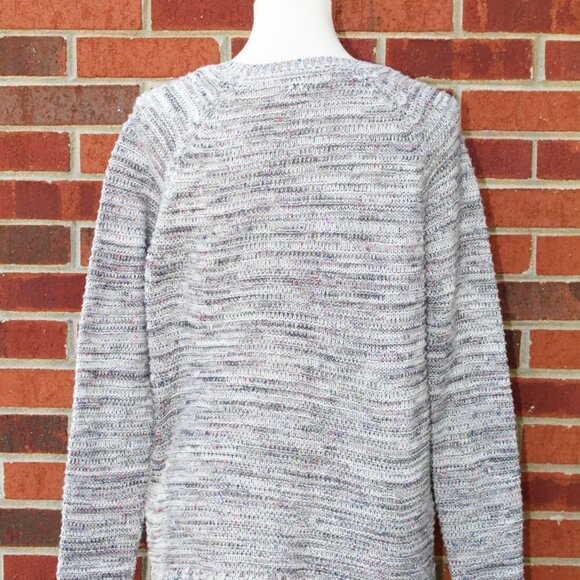 Gray and Purple Speckled Sweater | Long Sweater | 2000s Clothing | Women Size L - Picture 4 of 9